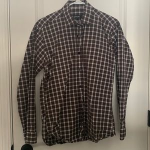 Jared Lang Long Sleeve medium plaid dress shirt.